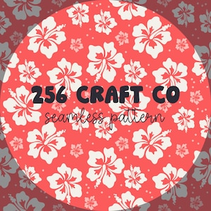 Hawaiian Florals Seamless Pattern, summer digital paper, tropical flowers, summer background, hawaiian flowers, digital paper pack, flower