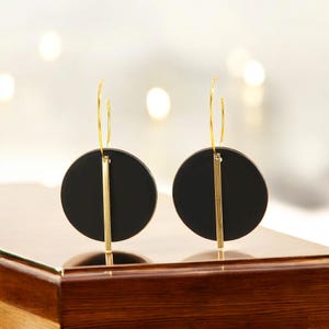 Juliette Handmade Polymer Clay Hoop Earrings: Modern Minimalist Jewelry