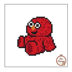 Red Street Puppet Bear- The Mup-Pets