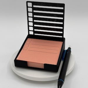 3D Printed Sticky Note Holder: Desk Organizer with To-Do List