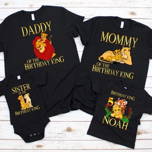 Lion King Birthday Shirt, Lion King Family Birthday Shirt, Simba Boy&#39;s Shirt, Lion King Birthday Tee