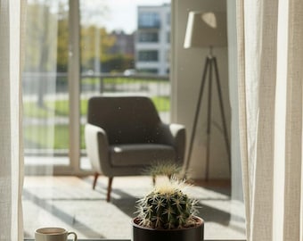 Minimalist flowerpot Modern plant pot for succulents, cacti & herbs – stylish decoration for home and office