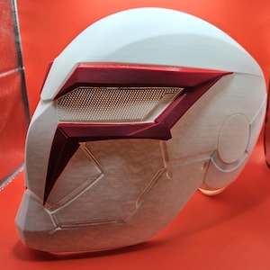 Spider-Man 2099-Inspired Helmet | Raw 3D Printed Cosplay Kit | Across the Spider-Verse Inspired Prop | Unfinished PLA Helmet