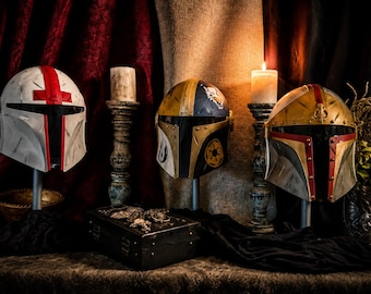 The Crusaders of Mandalore Collection | Medieval Mandalorian Helmet | Wearable Collector Cosplay Armor | Custom Sci-Fi Knight Helmet