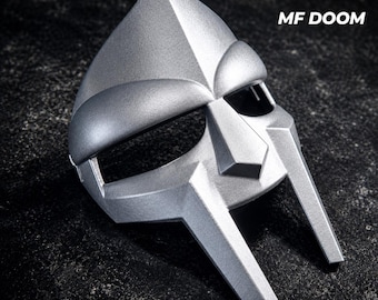 MF DOOM Inspired Mask – 3D Printed Metallic Cosplay Mask