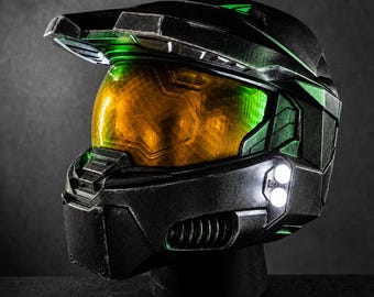 Halo Master Chief Helmet – Wearable LED Cosplay Helmet with Gold Visor | Night Ops Edition