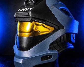 Halo Recon Helmet – Wearable Spartan Cosplay Prop Replica, Gold Visor