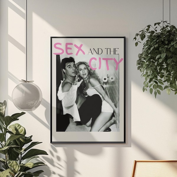 SATC Carrie and Mr Big Digital Download Poster