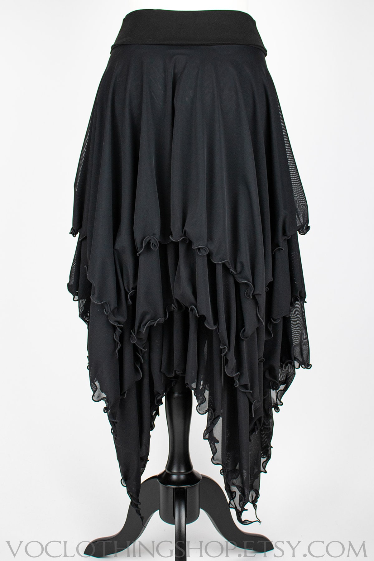 [LOW CLASSIC] ★SHEER LAYERED SKIRT_BLACK LOW CLASSIC