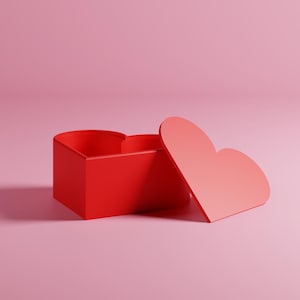 Heart-Shaped Gift Box STL – 3D Print File, Digital Download | Romantic Valentine’s Day Gift for Jewelry, Chocolates & Surprises