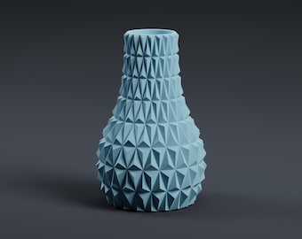 Vaso geométrico moderno - Arquivo STL - Vaso facetado para impressão 3D para decoração de casa