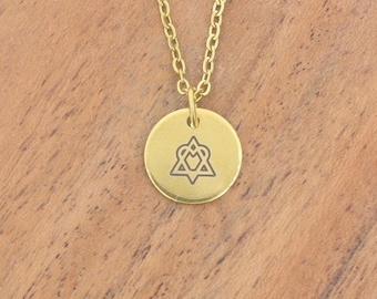 Adoption Symbol Halskette: Edelstahl Familien Geschenk, Personalisiert