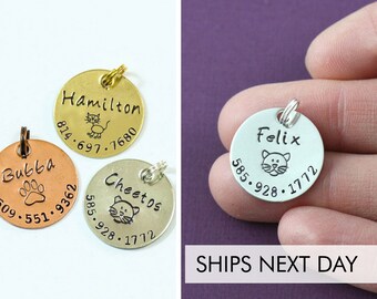 cat collar tag etsy