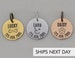 Cat Tag Small ID Pet Tag Engraved Pet Tags Cat Lover Gift Silver Pet Id Kitty Tag Cat Tag Small Id Tag Personalized Name Number 