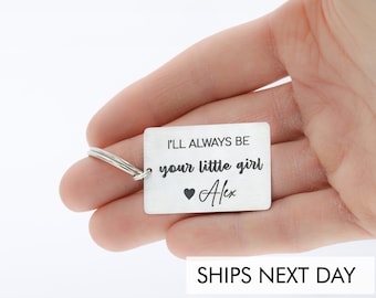 Gift for Him • Dad Gift •  Father Daughter • Dad Keychain • Father of the Bride • Rectangle Quote Gift for Him • Guy Gift Love Valentine