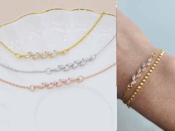Dainty wedding bracelet clearance