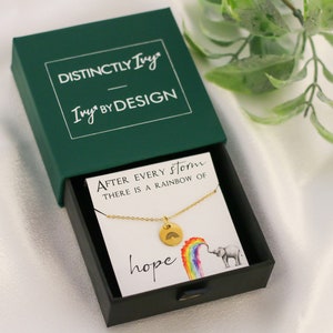 Rainbow Baby Gift Mom Gift Mother's Day Jewelry Baby Memorial Gift New Mom Necklace Gold Rainbow Charm Necklace Miscarriage image 8