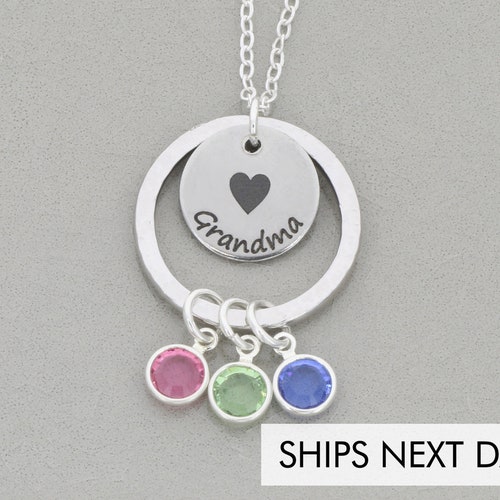 Birthday Gift Birthstone Necklace 