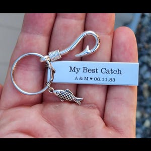 Fishing Gift Valentine Gift Husband Boyfriend Fisherman Gift My Best Catch Anniversary Gift Funny Quote Romantic Anniversary Present