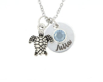 Turtle Necklace Charm Turtle Jewelry Bridesmaid Gift Turtle Silver Beach Jewelry Sea Turtle Necklace Wedding Beach Hawaii Gift