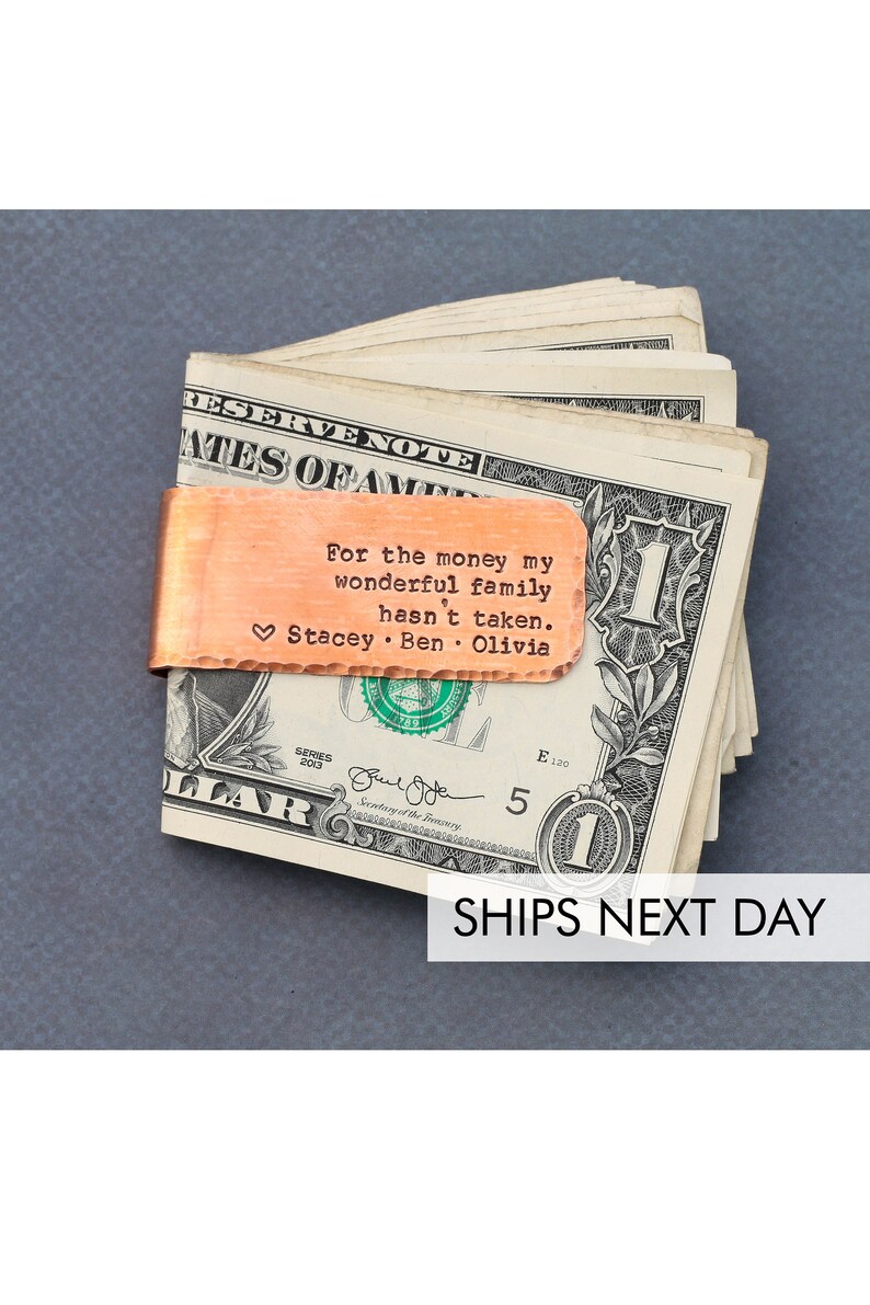 Money Clip Dad Gift Personalized Custom Father S Day Etsy - image 0