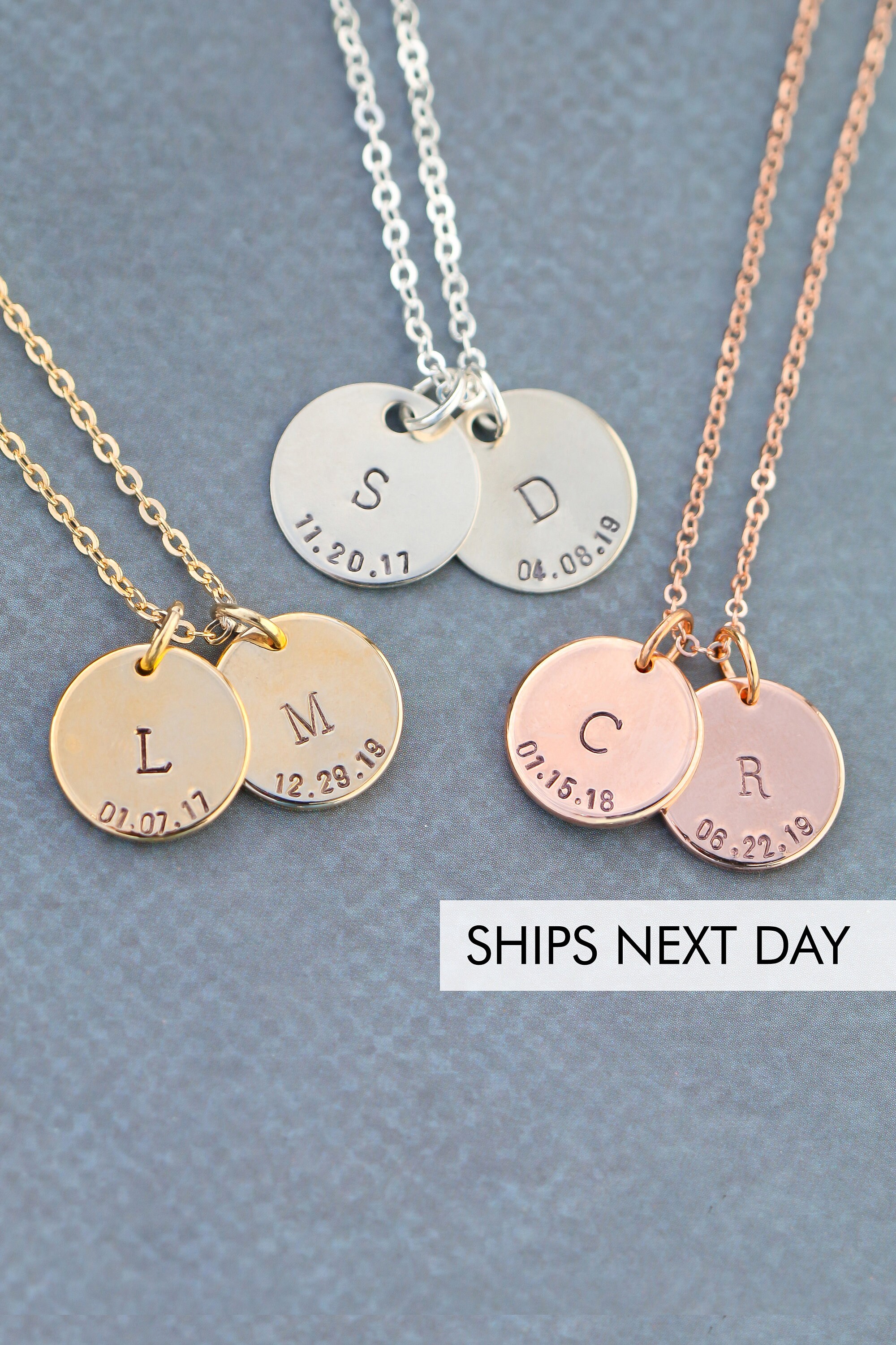 Children Initial Necklace Gift Personalized Necklace Etsy