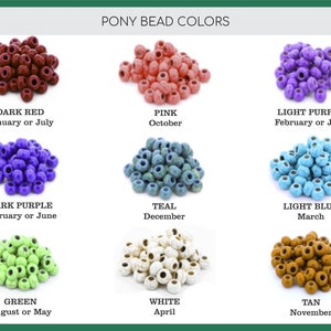 Multicolored Pony Bead Necklace Rainbow Custom Beaded Jewelry Choose Multiple Stone Colorful Mom Beaded Jewelry Girls Gift Summer image 3