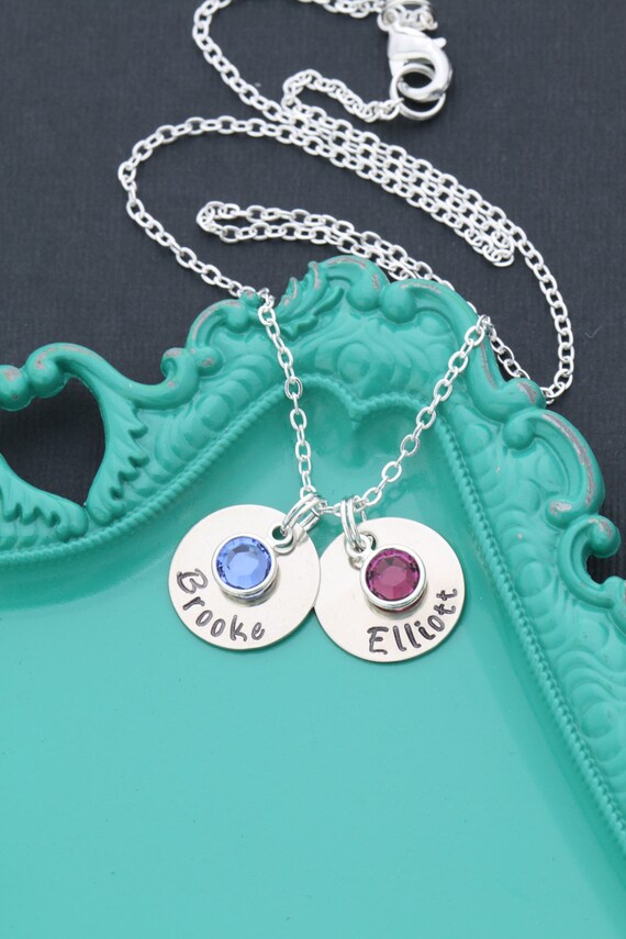 Mom Necklace Birthstone Necklace Mom Gift Ideas Mom