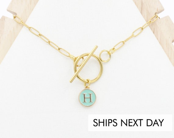 Initial Necklace Letter Necklace Toggle 