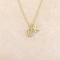 Baseball Necklace CZ Initial: Personalized Team Gift, Sports Mom Jewelry