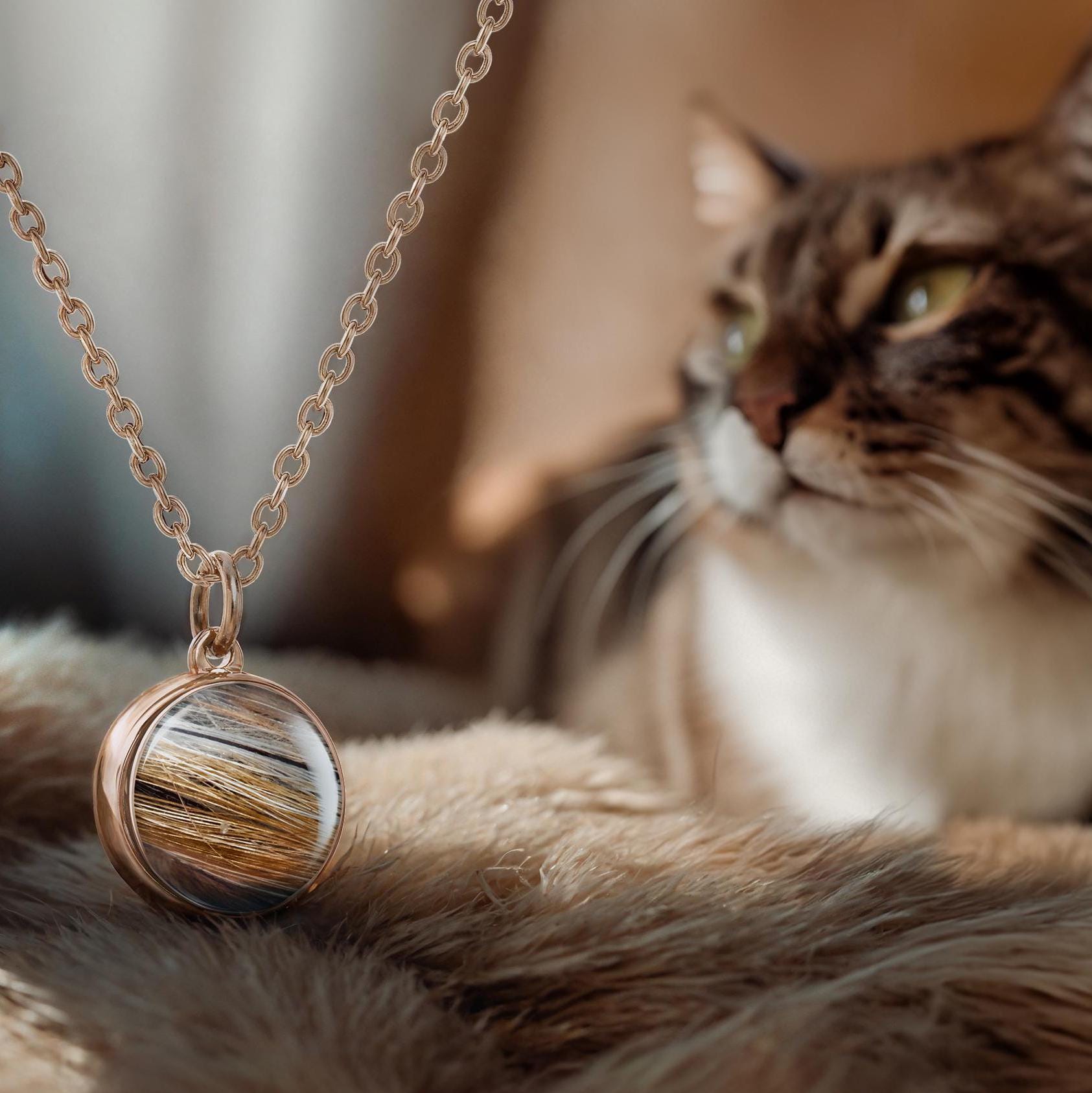 DIY Pet Memorial Necklace Kit - Create Your Own Personalized Keepsake Urn Pendant - Cremation Jewelry, Memorial Gift, Circle of life 12mm
