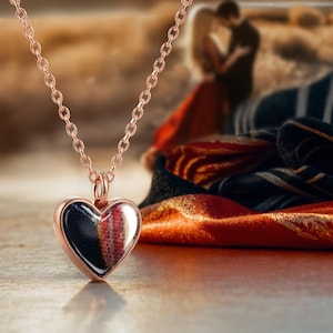 Kit de joyería DIY "Amor eterno" / Collar de recuerdo personalizado con colgante de corazón / Recuerdo de aniversario y San Valentín
