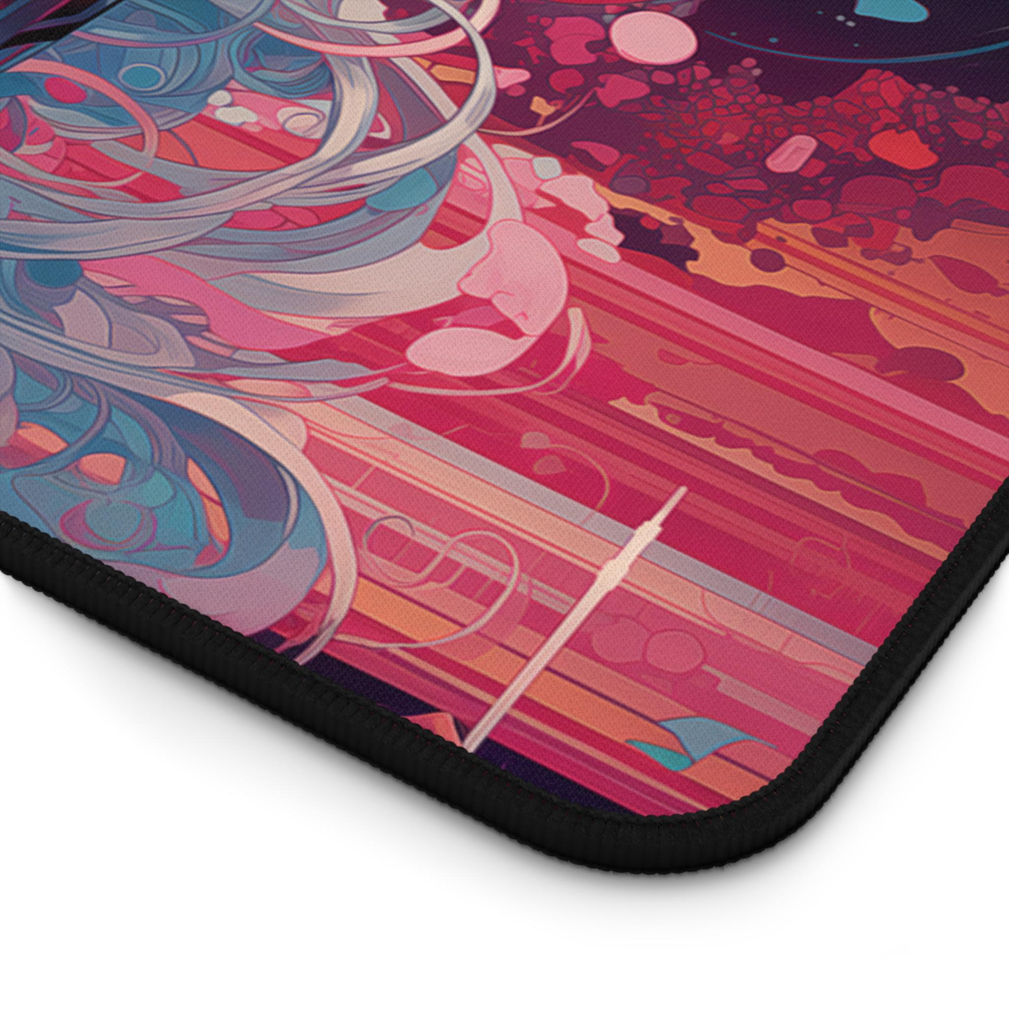 Synth Mat Cyberpunk Desk Mat - 80s Synth Mouse Pad - Etsy