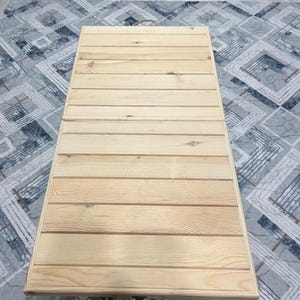 Mesa plegable de madera de pino - 44 x 22 pulgadas - Mesa de picnic al aire libre / Mesa de comedor de patio / Estilo de granja personalizable, Comedor y camping