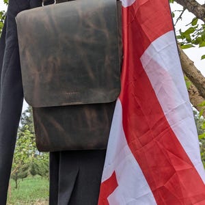 Braun Handgefertigt Crazy Horse Leder Rucksack, Damen & Herren Geldbörse, Unisex, Vintage Laptop Valley Rucksack Kreative Geschenkideen