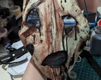 Hive Bone Mask Game Inspired Leather Mask For Halloween Renfair LARP Cosplay Face mask
