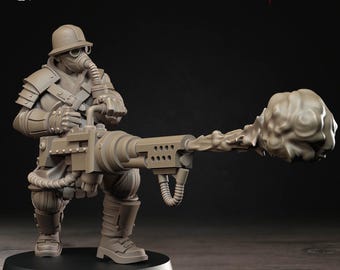 Holy Infantry with Flamethrower- Holy Shogunate - New Church Proxy - Trench War
