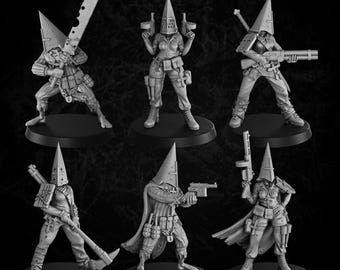 Trench Nuns / Fanatics - Grimdark Fantasy War Proxies - Tabletop Gaming, Wargaming - Fantasy Model