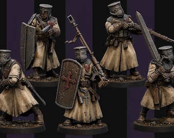 Warriors / Infantry - New Church - by Red Pilgrim - Trench War Proxies - Tabletop Gaming.