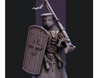 Anti-Tank attack Infantry Soldier - Proxy Miniatures for the Trench War - Tabletop Gaming, Wargaming