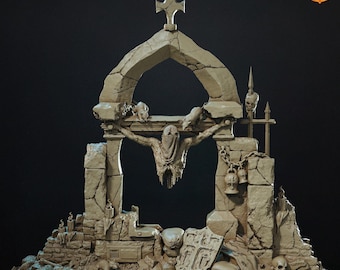 Trench Heretic Shrine - Wargaming Scenery / Terrain - Tabletop War -  28/32mm
