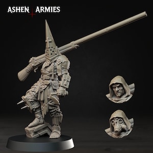 Puntgun Pilgrim -The Hollow War - Proxy Miniatures for the Trench War - Tabletop Gaming, Wargaming