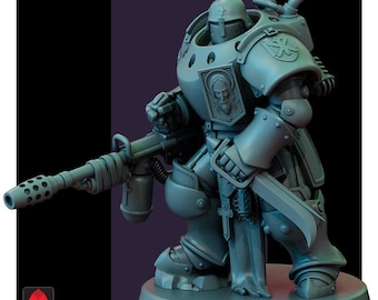 Mechanised Soldier with Flamethrower - New Church Proxy - Trench War - by Red Pilgrim