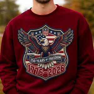 America 250 PNG 250th Anniversary Eagle 1776 2026 Patriotic Patch Sublimation. 300 DPI Digital Instant Download.Commercial Use