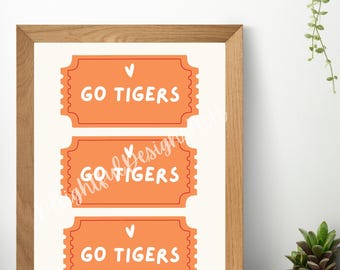 Arte digital de los Clemson Tigers