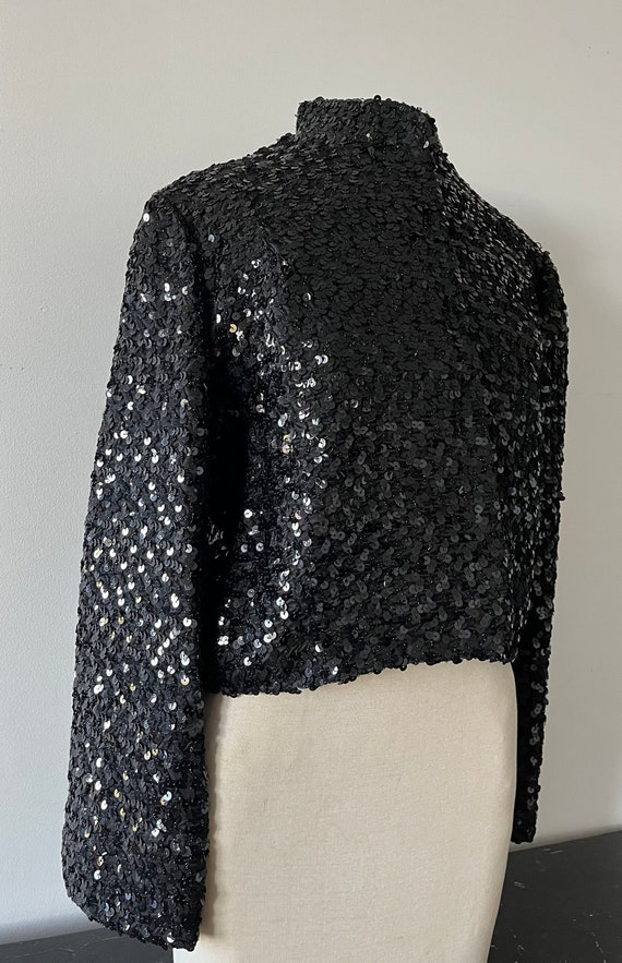 Black Sequin Jacket/Bolero S