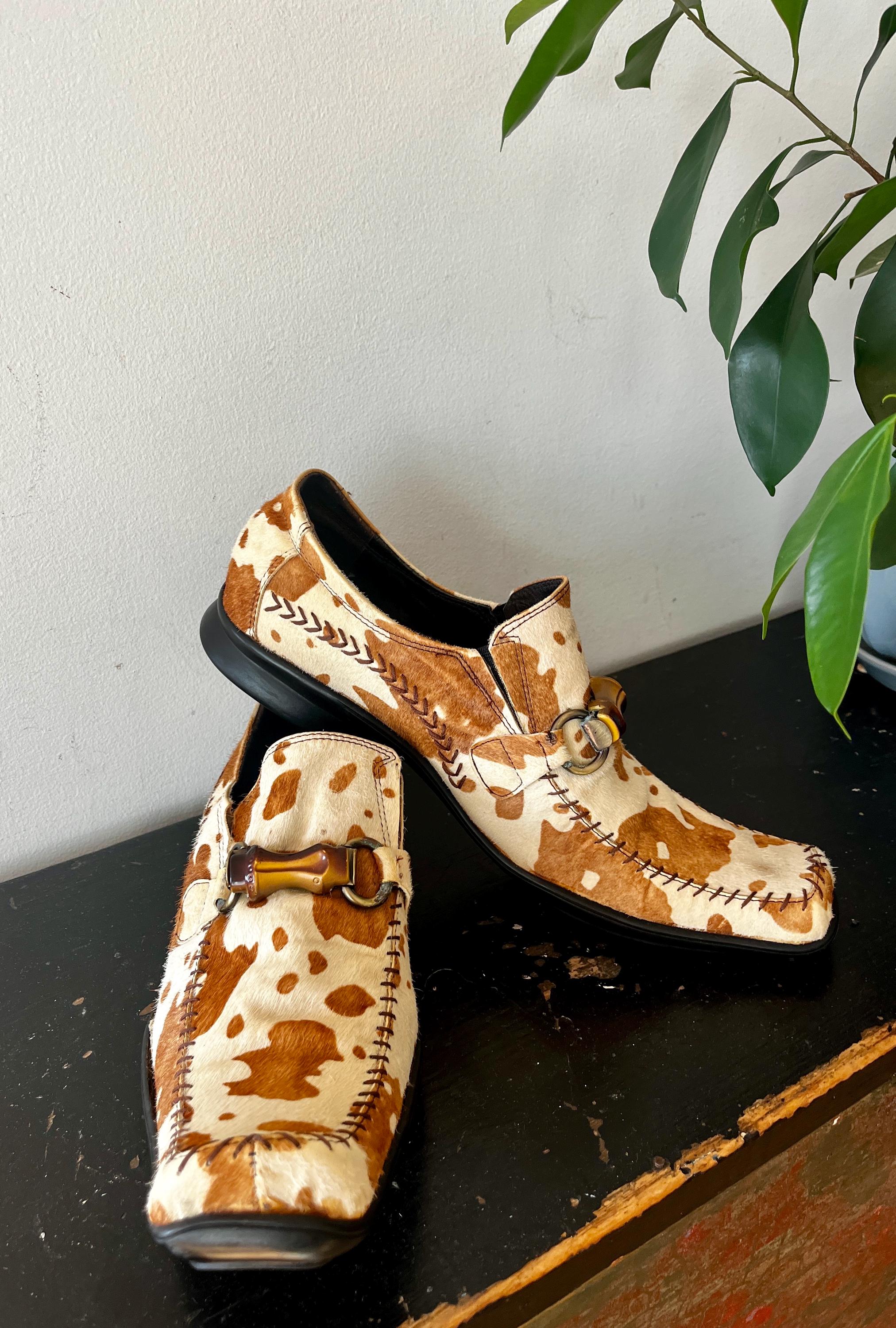 Cow Print Loafer Men - Etsy