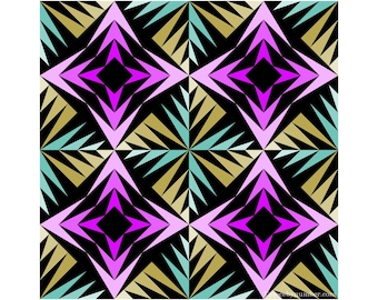 Gaggle of Geese Quilt Block Pattern, Foundation Paper Piecing, 6 inch, resizable (PDF Download)