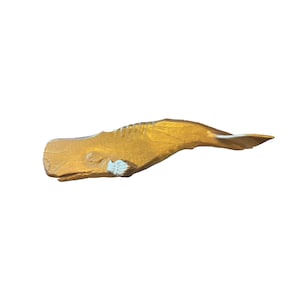 Ballena de madera 3D grande hecha a mano - Arte de pared costero - Escultura de ballena de madera - Decoración náutica para el hogar - Sin tablero, perfecta para exhibir