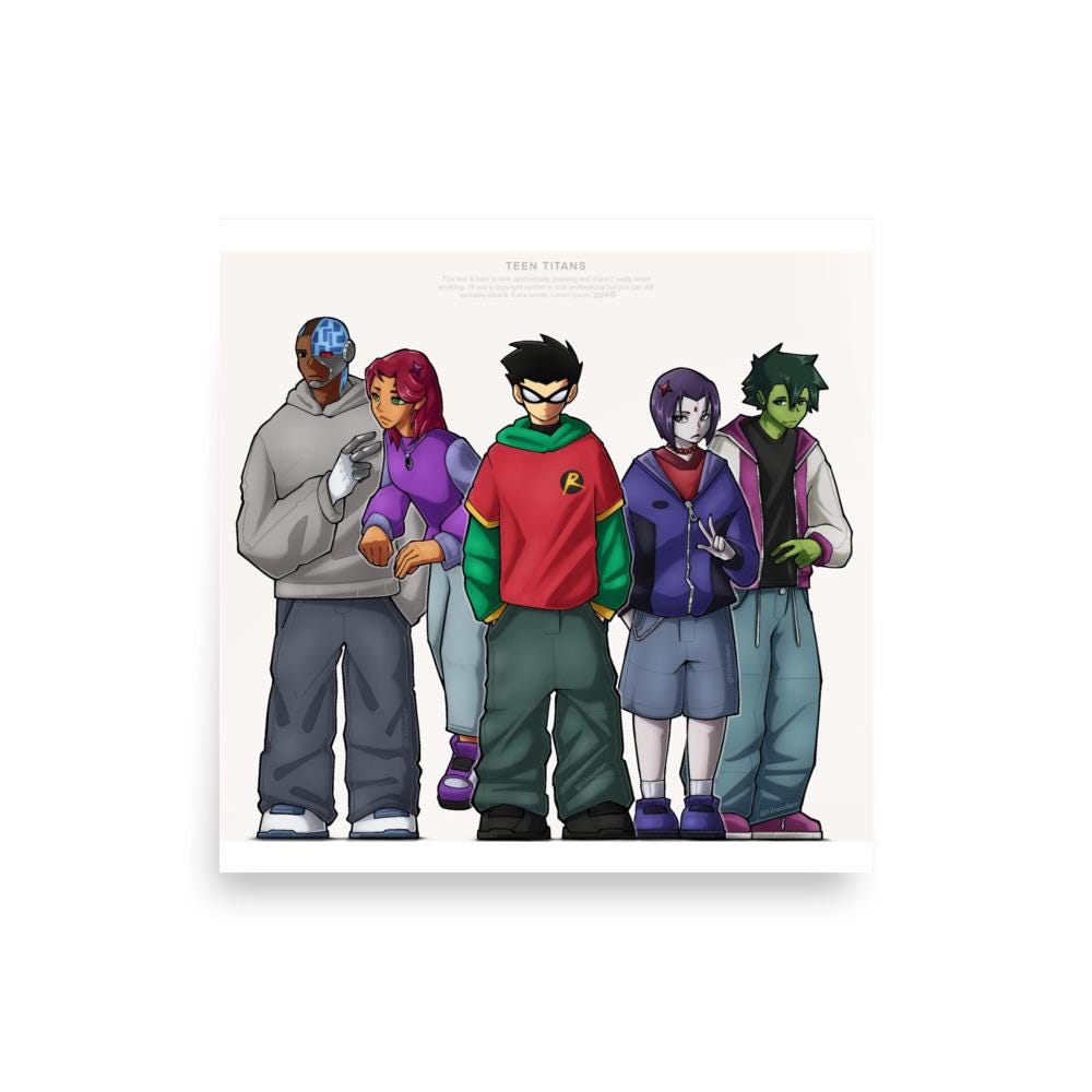 TEEN TITANS POSTERS - Etsy